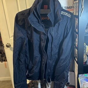 Superdry Women’s Doublezip Dark Blue Windbreaker